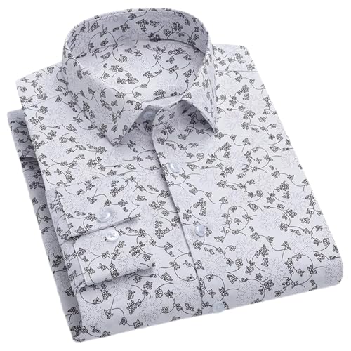 Herren-Stretch-Hemd, Business-Shirt, langärmelig, für Herren, schmal, lässig, einfarbig, Hemd, 2024-09, XXL Herren-Stretch-Hemd, Business-Shirt, langärmelig, für Herren, schmal, lässig, einfarbig, Hemd, 2024-09, XXL von Generisch
