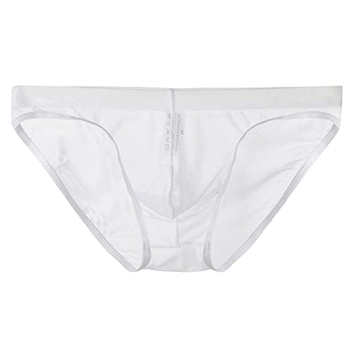 Herren String Durchsichtig Transparenter Tanga für Herren, dünnes Mesh, sexy Unterwäsche Sexy Wäsche Für Sie (White, L) von Generisch