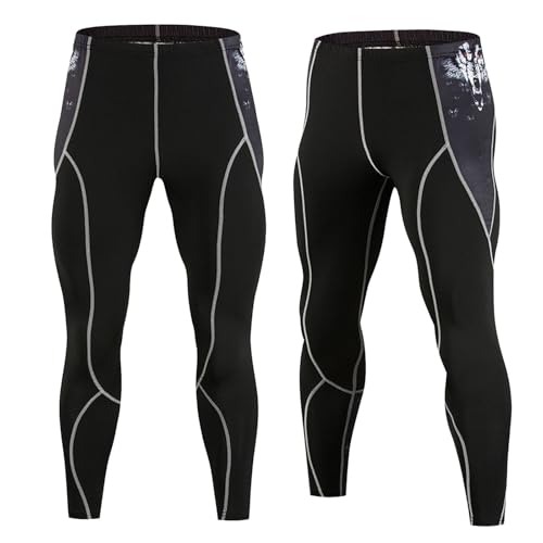 Herren Surf-Leggings Sonnenschutz Schwimmhose LSF 50+ Leggings Unterhose Radhose Lang Fahrradhose Radlerhose Kompressionshose Strumpfhose Klassisch Laufhose Schlaghose von Generisch