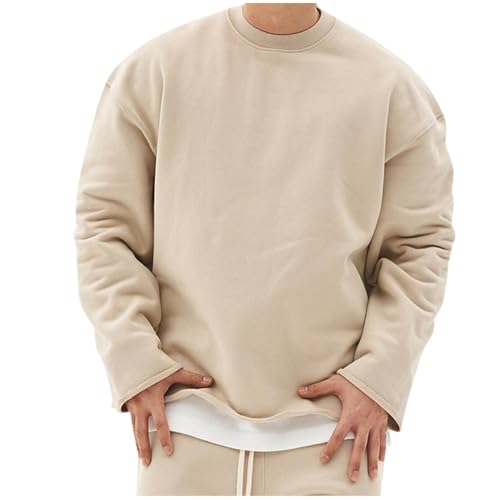 Herren Sweatshirt Winter Dickes Fleece Pullover Casual Rundhals Gefüttert Sweater Warm Langarm Pulli Winterpullover Herren-Sweatshirt Fleece Sweater Ohne Kapuze Oversized Pullovers Jogginganzug Herren Sweatshirt Winter Dickes Fleece Pullover Casual Rundhals Gefüttert Sweater Warm Langarm Pulli Winterpullover Herren-Sweatshirt Fleece Sweater Ohne Kapuze Oversized Pullovers Jogginganzug von Generisch