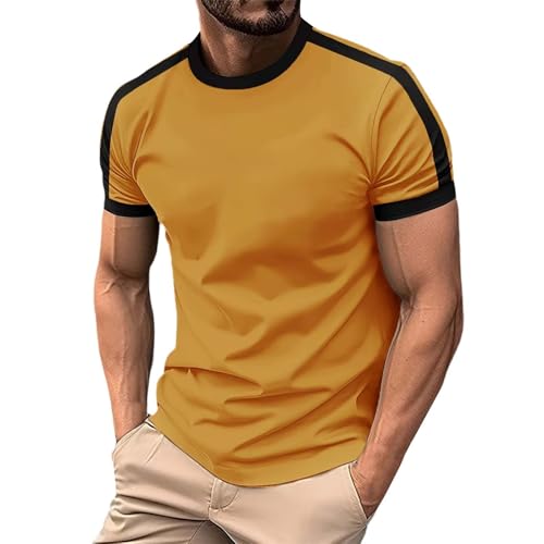 Herren T-Shirt Rundhals Kurzarm Sommer Oberteile Regular Fit Sport Fitness Funktionsshirt Einfarbig Basic Bequem und atmungsaktiv Herren T-Shirt Rundhals Kurzarm Sommer Oberteile Regular Fit Sport Fitness Funktionsshirt Einfarbig Basic Bequem und atmungsaktiv von Generisch