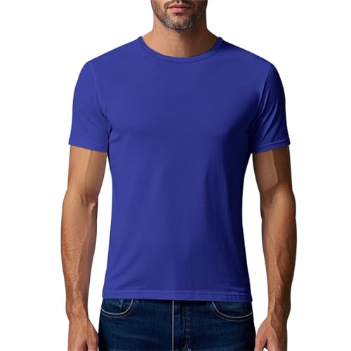 Herren T-Shirt Rundhals Kurzarm Sommer Oberteile Regular Fit Sport Fitness Funktionsshirt Einfarbig Basic Unterhemd Business Shirts Oberteil Herren Geschenk Zum Geburtstag/jubiläum/Schulanfang Herren T-Shirt Rundhals Kurzarm Sommer Oberteile Regular Fit Sport Fitness Funktionsshirt Einfarbig Basic Unterhemd Business Shirts Oberteil Herren Geschenk Zum Geburtstag/jubiläum/Schulanfang von Generisch