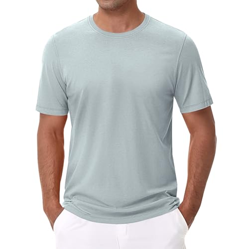 Herren T-Shirt Rundhals Kurzarm Sommer Oberteile Regular Fit Sport Fitness Funktionsshirt Einfarbig Basic, Herren T-Shirt Rundhals Kurzarm Sommer Oberteile Regular Fit Sport Fitness Funktionsshirt Einfarbig Basic, von Generisch