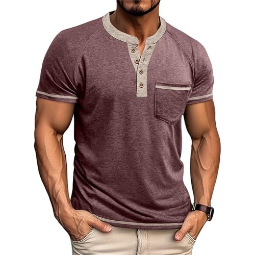 Herren T-Shirt Rundhals Kurzarm Sommer Oberteile Regular Fit Sport Fitness Funktionsshirt Einfarbig Basic Unterhemd Business Shirts T-Shirt Weiß Weich Und Bequem von Generisch