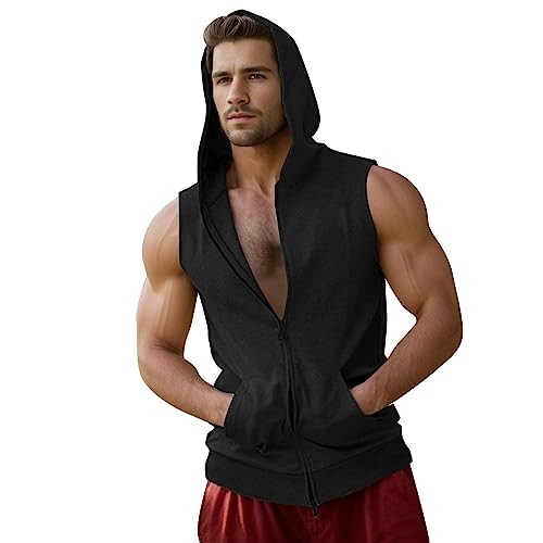 Herren Tank Top - Bodybuilding Ärmelloses T-Shirt Basic Tanktop Stretch Achselshirt Oversized Herren Fitness Trägershirts Männer elastische Formung Weste Weste Unterhemden Rave Tanz Herren Tank Top - Bodybuilding Ärmelloses T-Shirt Basic Tanktop Stretch Achselshirt Oversized Herren Fitness Trägershirts Männer elastische Formung Weste Weste Unterhemden Rave Tanz von Generisch
