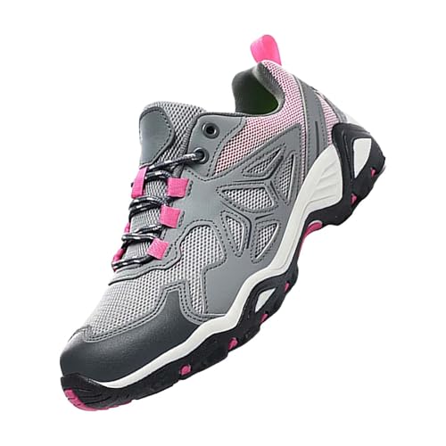 Herren Trail Running Sneaker mit mehrlagigem Mesh-Obermaterial, klobige rutschfeste Sohle, Wanderschuhe, Schnürschuhe, Outdoor-Sneaker mit gepolsterter Zwischensohle, verstärkte Zehenkappe Herren Trail Running Sneaker mit mehrlagigem Mesh-Obermaterial, klobige rutschfeste Sohle, Wanderschuhe, Schnürschuhe, Outdoor-Sneaker mit gepolsterter Zwischensohle, verstärkte Zehenkappe von Generisch