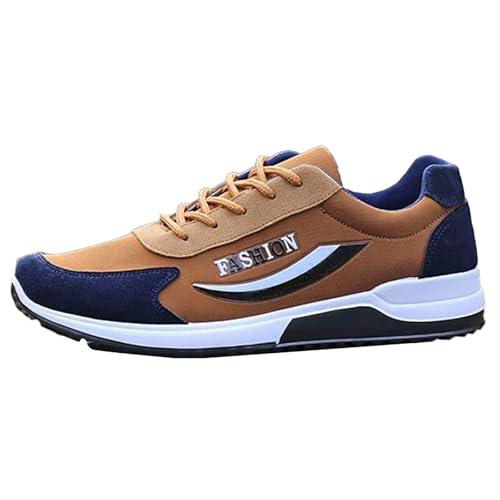 Herren-Turnschuhe, weich gepolstertes Fußbett, Laufschuhe, rutschfest, breite Passform, Fußgewölbeunterstützung, bequeme Wanderschuhe, leicht, Berg, Trekking, Trainer, Reisen, Camping, Outdoor, braun von Generisch