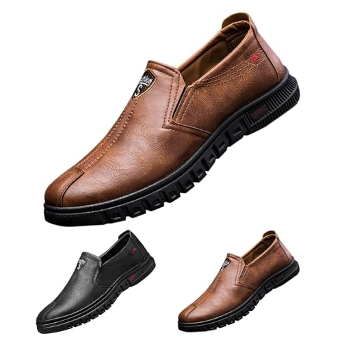Herren Turnschuhe 45 Schwarz Sportschuhe Extra Breit Slip On Freizeitschuhe Memory Foam Turnschuhe Stoffschuhe Weichen Sohlen Tennisschuhe Bequeme Wanderschuhe Leichte Joggingschuhe von Generisch