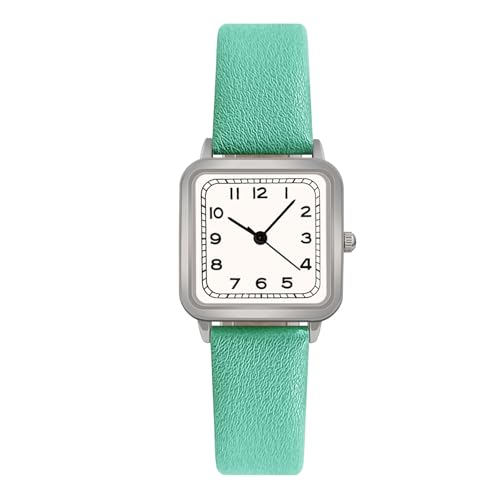 Herren Uhr Männer Analog Quarz Modische Damenuhr Wunderschöne und kompakte Damenuhr Lässige und einfache Elegante Damenuhr Damenuhruhr Edelstahl (D, One Size) von Generisch