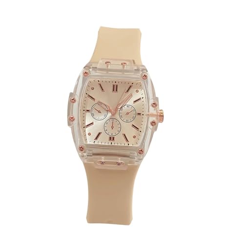 Herren Uhr Männer Armbanduhren Modische Damenuhr Wunderschöne und kompakte Damenuhr Lässige und einfache Elegante Damenuhr Analog Quarzuhr für Damen (F, One Size) von Generisch