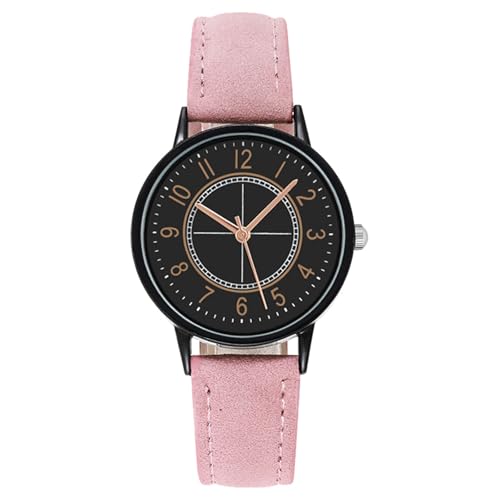 Herren-Uhren Analog Quarz Modische Damenuhr Wunderschöne und kompakte Damenuhr Lässige und einfache Elegante Damenuhr Damen Analog Quarz Armbanduhr (C, One Size) von Generisch