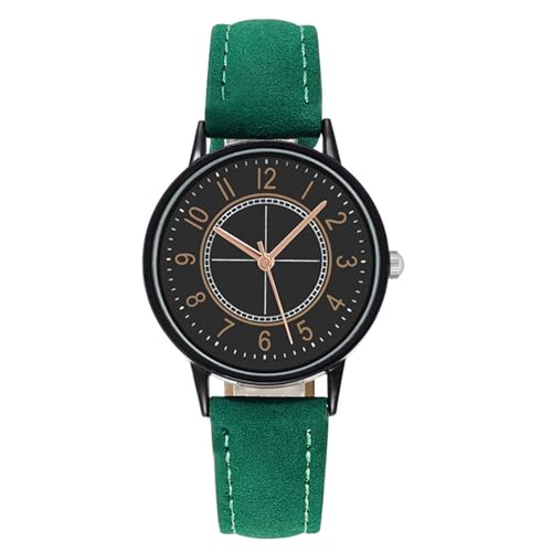 Herren-Uhren Analog Quarz Modische Damenuhr Wunderschöne und kompakte Damenuhr Lässige und einfache Elegante Damenuhr Damen Analog Quarz Armbanduhr (D, One Size) von Generisch