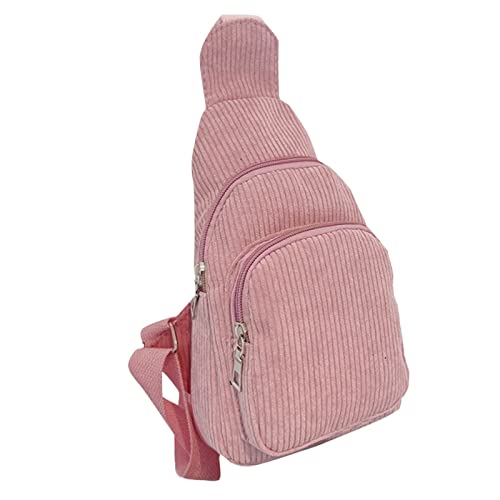 Herren-Umhängetasche, Umhängetasche, Brusttasche, Geldbörse, rose, Einheitsgröße von Generisch