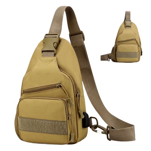 Herren Umhängetasche,Reise Und Wander Brusttasche - Einstellbar Wasserdicht Praktischer Sportbegleiter Für Klettern Wandern Camping Aktivitäten von Generisch