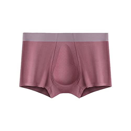 Herren-Unterhose aus Bio-Latex mit Stützbeutel, bequemer, atmungsaktiver Schritt, Nahtloser Flachwinkel-Herrenunterwäsche Hasen Unterwäsche Herren (C, XXXL) von Generisch