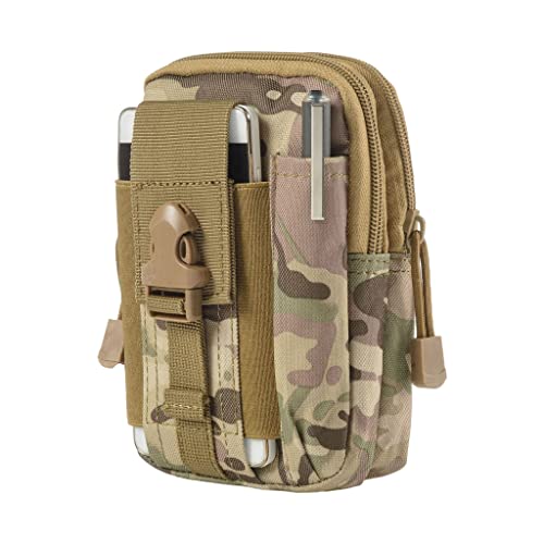 Herren Vintage Hüfttasche Handytasche Gürtel Hüfttasche Multifunktionale Münzbörse, Cp Camouflage Withou von Generisch