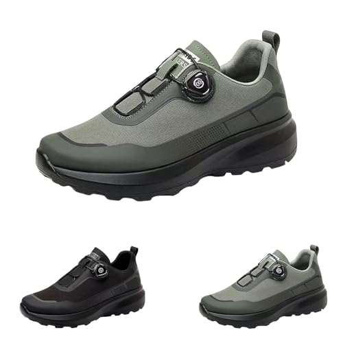 Herren Walkingschuhe Turnschuhe, Freizeitschuhe Herren Sportlich Fahrradschuhe Slip On Sportschuhe Ohne Schnürsenkel Arbeitsschuhe Sportlich Trekkingschuhe Wasserdicht Atmungsaktiv Freizeitschuhe von Generisch