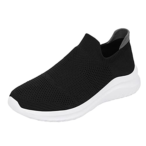 Herren Walkingschuhe Turnschuhe, Slip Ons Schuhe Herren Atmungsaktiv Freizeitschuhe Laufschuhe Slip On Sportschuhe Rutschfeste Outdoor Schuhe Sportlich Sneaker Turnschuhe Fitness Jogging Walkingschuhe von Generisch