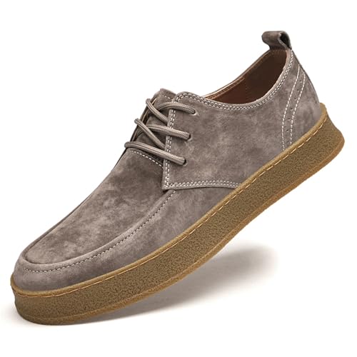 Herren-Wildleder-Sneaker, lässig, Vintage-Stil, bequem, atmungsaktiv, Low-Top, Schnürung, Business-Oxford-Schuhe, camel, 40 2/3 EU Herren-Wildleder-Sneaker, lässig, Vintage-Stil, bequem, atmungsaktiv, Low-Top, Schnürung, Business-Oxford-Schuhe, camel, 40 2/3 EU von Generisch