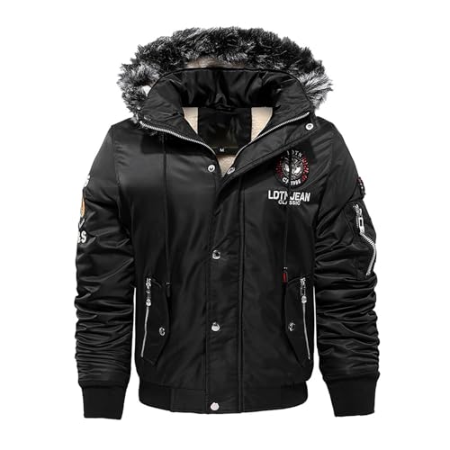 Herren Winterjacke Sale Winter Große Größen Parka Jacke Leicht Sport Skijacke Outdoorjacke Snowboard Festival Daunenjacke Kapuze Herbst Und Gefüttert black friday angebote von Generisch