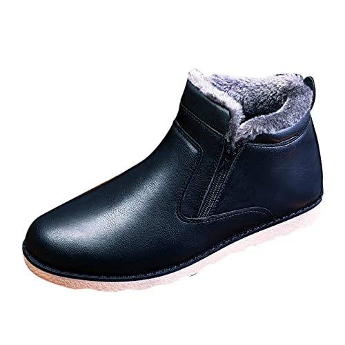 Herren Winterschuhe Kunstfell Warm GefüTtert Schneestiefel Winter Outdoor Rutschfeste Winterstiefel Stiefeletten Wasserdichte Wanderstiefel Alte Menschen Bootsschuhe Mit Seitlicher ReißVerschluss Herren Winterschuhe Kunstfell Warm GefüTtert Schneestiefel Winter Outdoor Rutschfeste Winterstiefel Stiefeletten Wasserdichte Wanderstiefel Alte Menschen Bootsschuhe Mit Seitlicher ReißVerschluss von Generisch
