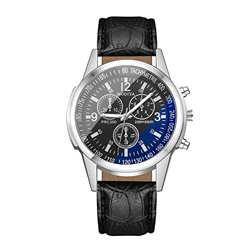 Herren analog Quarz Uhr Art- Weisesport-Männer Edelstahl-Kasten-Gürtel-Band-Quarz-analoge Armbanduhr Armbanduhr Damen Schmal (A, One Size) von Generisch