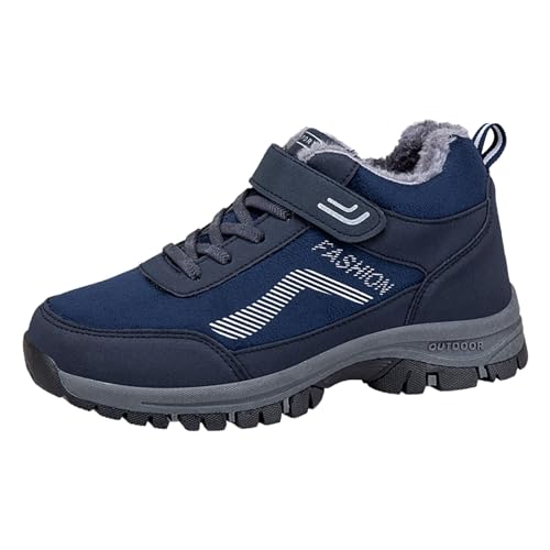Herren und Damen Baumwollschuhe Bergsteigerschuhe Winter Mid Cut Plüsch Isolierung Outdoor Wanderschuh Herren Sneaker 12, dunkelblau, 7.5 UK 3X-Narrow Herren und Damen Baumwollschuhe Bergsteigerschuhe Winter Mid Cut Plüsch Isolierung Outdoor Wanderschuh Herren Sneaker 12, dunkelblau, 7.5 UK 3X-Narrow von Generisch