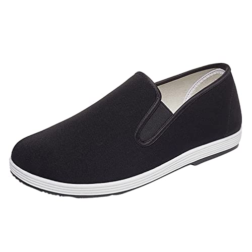 Herrenschuhe Bootsschuhe Herren Schlupfschuhe Freizeitschuhe Klassische Segelschuhe Bequeme Slipper Stoffschuhe Business Mokassins Leichte Casual Tanzschuhe rutschfeste Loafer Leder Atmungsaktive von Generisch