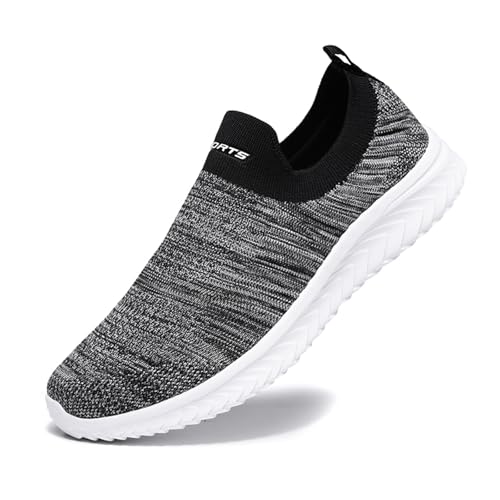 Herrenschuhe Frühling und Sommer Neue rutschfeste Wanderschuhe Mode leichte Schuhe für mittlere und ältere Menschen Tops Schuhe Herren (Light Gray, 41) von Generisch
