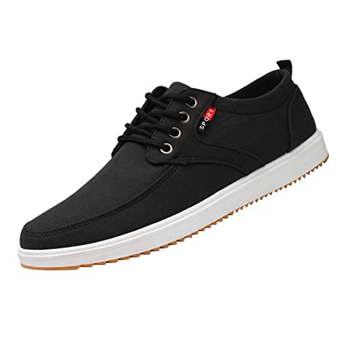 Herrenschuhe Segelschuhe Herren Espadrilles Freizeitschuhe Leder Bootsschuhe Atmungsaktive Slipper Stoffschuhe Klassische Mokassins Leichte Hautfreundliche Tanzschuhe Casual Loafer Bequeme Business von Generisch