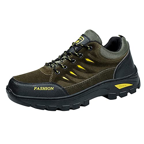 Herrenschuhe für Herren Wanderschuhe Mode Turnschuhe Freizeitschuhe Müßiggänger Atmungsaktive Wanderschuhe Schuhe Herren 720 (Green, 42) von Generisch
