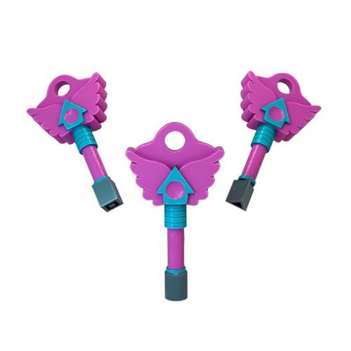Hide and Seek Keyhole Anhänger, 2025 Neue SG3 Koreanische Volksspiel-Halskette, Tintenfisch-Halskette Schlüsselanhänger, Spielset für Familien-Tintenfisch-Partys Geschenke (3pcs) von Generisch