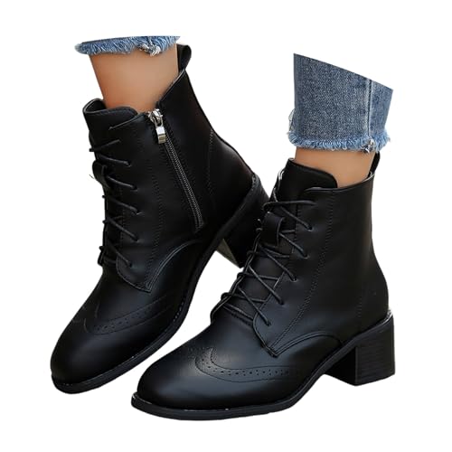 High Boots Damen Stilvolle Schlupfstiefel Stiefeletten Mit Blockabsatz Frauen Stilvolle Schuhe Damenstiefel Halbhohe Stiefeletten Reitstiefel Winter Herbst Ankle Boots High Boots Damen Stilvolle Schlupfstiefel Stiefeletten Mit Blockabsatz Frauen Stilvolle Schuhe Damenstiefel Halbhohe Stiefeletten Reitstiefel Winter Herbst Ankle Boots von Generisch