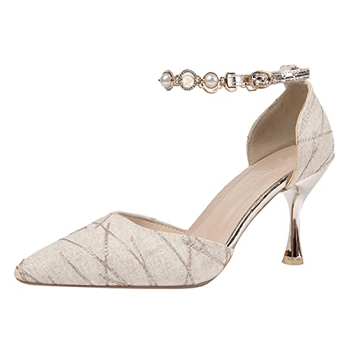 High Heels, Brautschuhe Hochzeitsschuhe Damen Elegant Spangenpumps Stiletto Mit Absatz Hohe Schuhe Stöckelschuhe Riemchen Abendschuhe Absatzschuhe Damenpumps Spitze Tanzschuhe High Heels, Brautschuhe Hochzeitsschuhe Damen Elegant Spangenpumps Stiletto Mit Absatz Hohe Schuhe Stöckelschuhe Riemchen Abendschuhe Absatzschuhe Damenpumps Spitze Tanzschuhe von Generisch