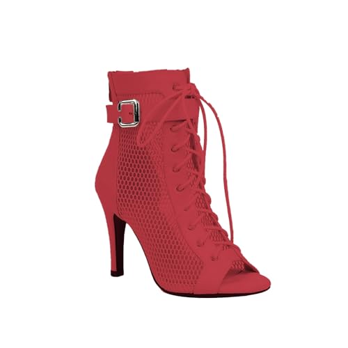 High Heels Leder Tanzen Damen Sandalen Damen Mit Absatz Riemchensandalen Atmungsaktive Absatzschuhe Bequeme Sommerschuhe Weiche-Leder Peeptoe Sandalette Verstellbare Damenschuhe Schnell Trocknend High Heels Leder Tanzen Damen Sandalen Damen Mit Absatz Riemchensandalen Atmungsaktive Absatzschuhe Bequeme Sommerschuhe Weiche-Leder Peeptoe Sandalette Verstellbare Damenschuhe Schnell Trocknend von Generisch