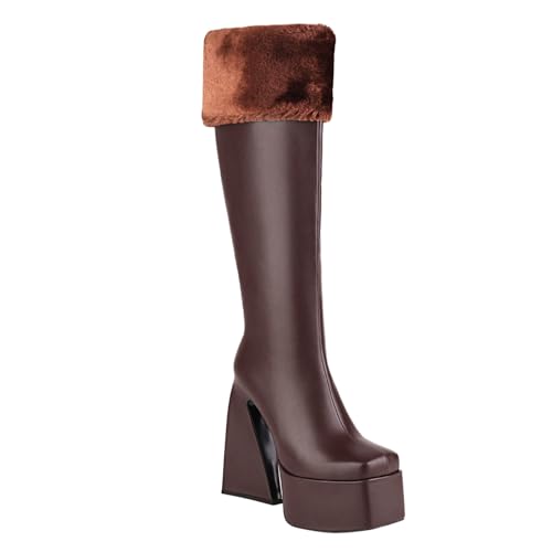 High Heels Stiefel Damen Overknees Elegante Schuhe Mit Absatz Goth Stöckelschuhe Plateau Sexy Highheels Trachtenschuhe Stiletto Blockabsatz Sommer Hohe Glitzer Fetisch Overknee Lederstiefel Pumps High Heels Stiefel Damen Overknees Elegante Schuhe Mit Absatz Goth Stöckelschuhe Plateau Sexy Highheels Trachtenschuhe Stiletto Blockabsatz Sommer Hohe Glitzer Fetisch Overknee Lederstiefel Pumps von Generisch