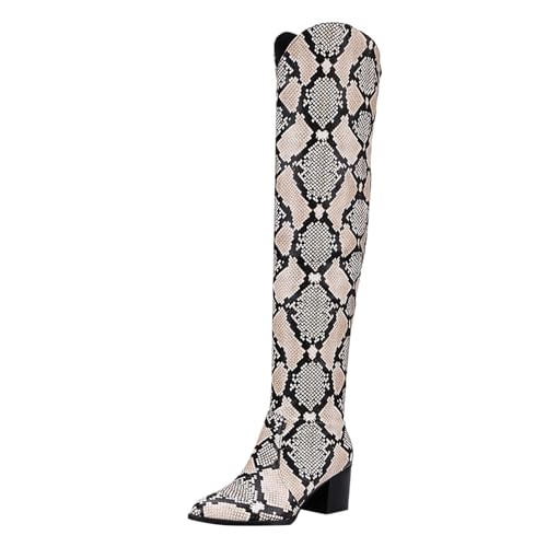 High Heels Stiefel Damen Overknees Stöckelschuhe Mit Absatz Elegante Schuhe Plateau Platform Boots Pumps Trachtenschuhe Hohe Knee Highheels Spring Sexy Glitzer Blockabsatz Fetisch Overknee Stiletto High Heels Stiefel Damen Overknees Stöckelschuhe Mit Absatz Elegante Schuhe Plateau Platform Boots Pumps Trachtenschuhe Hohe Knee Highheels Spring Sexy Glitzer Blockabsatz Fetisch Overknee Stiletto von Generisch