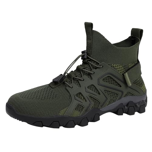 High-Top Damen Wanderschuhe Gestricktes Mesh Sportschuhe Atmungsaktive Hiking Shoes rutschfeste Laufschuhe Outdoor Schnürhalbschuhe Modische Walkingschuhe Dicke Boden Trekkingschuhe High-Top Damen Wanderschuhe Gestricktes Mesh Sportschuhe Atmungsaktive Hiking Shoes rutschfeste Laufschuhe Outdoor Schnürhalbschuhe Modische Walkingschuhe Dicke Boden Trekkingschuhe von Generisch