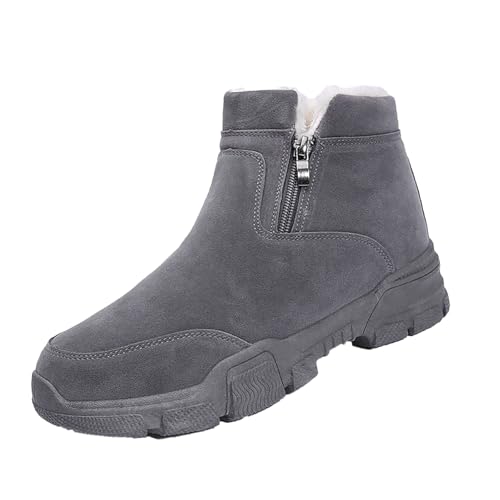 High Top Gepolstertes Schneestiefel Herren Warmes Slip On Winterschuhe Walkingschuhe Arbeitsschuhe Bequeme Winter Freizeitschuhe Wanderschuhe Outdoorschuhe FüR Wandern Arbeiten Camping von Generisch