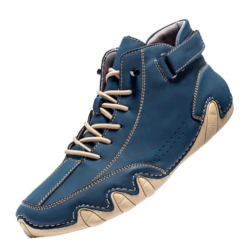 High Top Sneakers Herren Leder Pu, Herren Sportschuhe 48 Hohe Basketballschuhe Bequeme Freizeitschuhe Outdoor Laufschuhe Höheheben Turnschuhe Schnürschuhe Rutschfest Wanderschuhe Sommerschuhe von Generisch