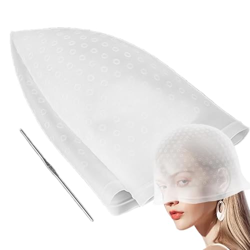 Highlight-Kappe, Hervorhebungskappe, Haarfärbekappe, wiederverwendbare Silikon-Highlight-Kappe, zum Haarfärben mit Häkelnadel Highlight-Kappe, Hervorhebungskappe, Haarfärbekappe, wiederverwendbare Silikon-Highlight-Kappe, zum Haarfärben mit Häkelnadel von Generisch