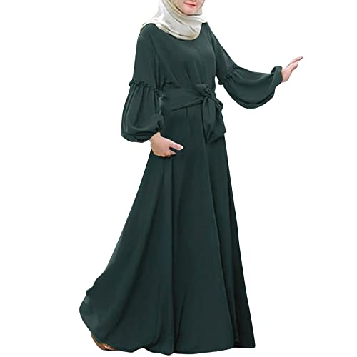 Hijab Kleid, Frauen Gebetskleidung Gebetsperlen Gebetsteppich Muslimische Kleider Abaya Damen, Islamische Langarm Kleid, Grün, S Hijab Kleid, Frauen Gebetskleidung Gebetsperlen Gebetsteppich Muslimische Kleider Abaya Damen, Islamische Langarm Kleid, Grün, S von Generisch