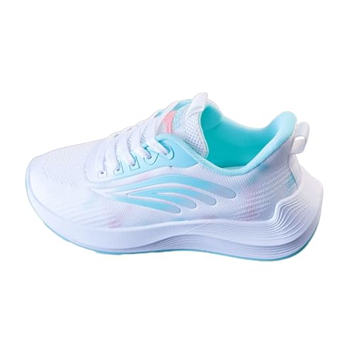 Hochwertige Damen Sneakers Atemberaubende Koreanische Mode Rundkopf Schnürschuhe Freizeitschuhe mit Robuster Sohle für Optimale Unterstützung (Green, 36) von Generisch