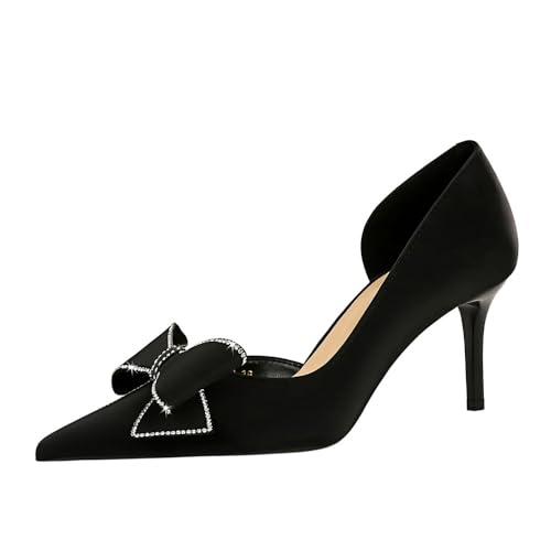 Hochzeitsgast-Pumps Für Damen, 7,6 cm Hohe, Geschlossene Stiletto-absätze Mit Spitzer Spitze, Bequeme, Elegante Pumps Zum Hineinschlüpfen Hochzeitsgast-Pumps Für Damen, 7,6 cm Hohe, Geschlossene Stiletto-absätze Mit Spitzer Spitze, Bequeme, Elegante Pumps Zum Hineinschlüpfen von Generisch