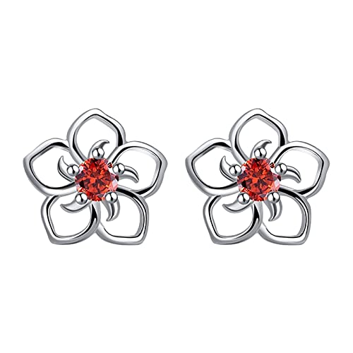 Hohle Blumenförmige Ohrringe Temperament Damen Ohrringe Kleine Rose Creolen, Einheitsgröße, Metall, Kein Edelstein von Generisch