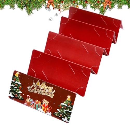 Holiday Cash -Umschläge - 7 Slots Paper Wallet für organisierte Geldspeicher, Starkes Design mit robusten Fächern, festlicher Geschenkkartenhalter für Weihnachten und Urlaubsüberraschungen von Generisch