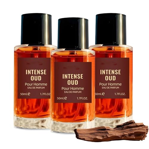 Holzduft, Parfüm Herren, Eau de Parfum für Herren mit Sandelholz und Leder, Weihrauch & Honig Eleganter, Leder & Honig Eleganter, intensiver Duft Langanhaltend, intensiver Duft Luxus (50ml, 3) von Generisch