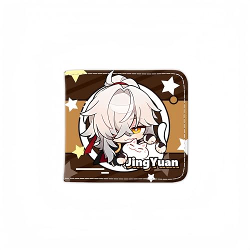 Honkai: Star Rail Peripheriegeldbörse, Game-Peripherieleder, bedruckt, kurze PU-Geldbörse, Q-Version, Jingyuan, Einheitsgröße, Q-Version von Generisch