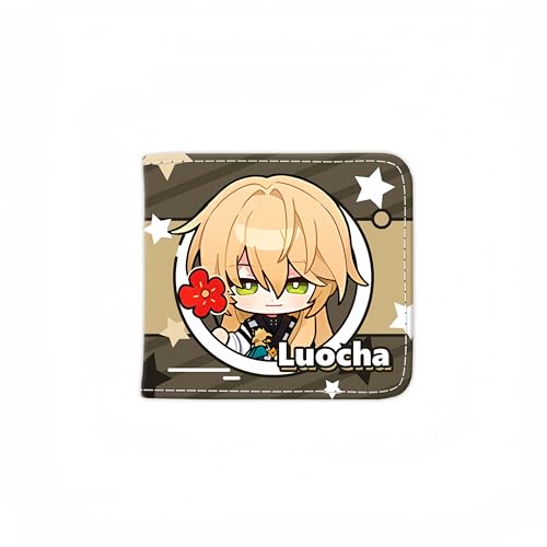 Honkai: Star Rail Peripheriegeldbörse, Game-Peripherieleder, bedruckt, kurze PU-Geldbörse, Q-Version, Luocha, Einheitsgröße, Q-Version von Generisch