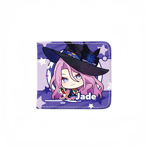 Honkai: Star Rail Peripheriegeldbörse, Game-Peripherieleder, bedruckt, kurze PU-Geldbörse, Q-Version, jade, Einheitsgröße, Q-Version von Generisch